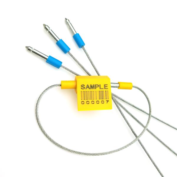 250*27.5*12.4 mm Fixed Length Cable Security Seal with 2.8 KN Tensile Strength and ABS Material