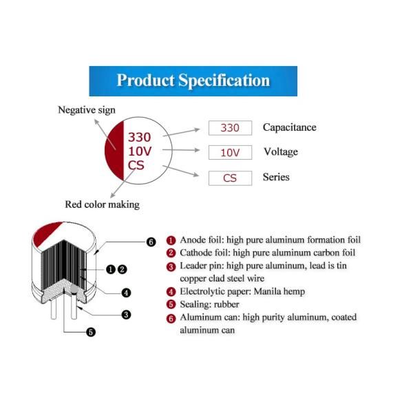 OEM Aluminum Electrolytic Capacitor 680uf 16v Large Storage Capacity