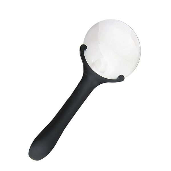 High Quality Wholesale 2.5X 5X Illuminated Magnifier, Handheld Desktop square Magnifying Glass with Led Light for Reading