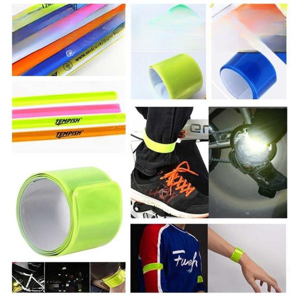 Reflective LED Armband for Hiking Safety Orange Luminous Adjustable