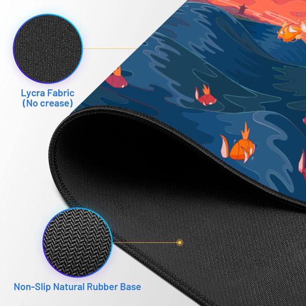 Rubber Custom Mouse Pad Mat Xxl Large Sublimation Large Custom Printed Cartoon Gaming Pad