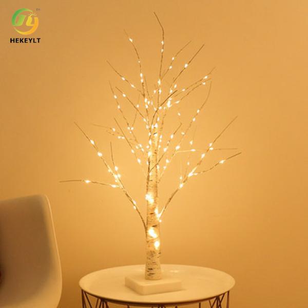 Nordic Simple Birch Luminous Tree Colored Lights For Restaurant Bedroom Broadcast Room Decoration