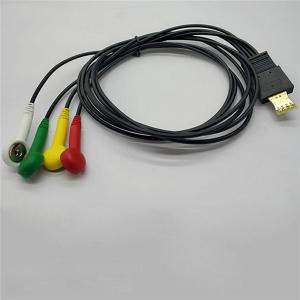 China Schiller Medical Electrode Snap Connector , Portable IEC Holter Leads on sale