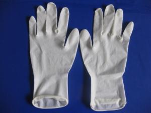 China 100% latex; Powder free and non-sterile Disposable Latex Glove on sale