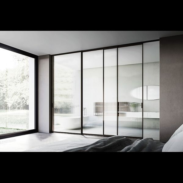 Modern Frameless Glass Door Sleek Interior Partition Tempered Safety Glass Door