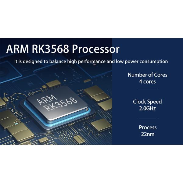 ARM RK3568 With 4 Cores and Dual Ethernet 4 COMs DDR4 8GB RAM Industrial PC