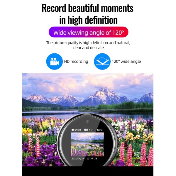1920x1080 Digital Bracelet Recording Device Built in Lithium Battery HD Voice Recorder Camera