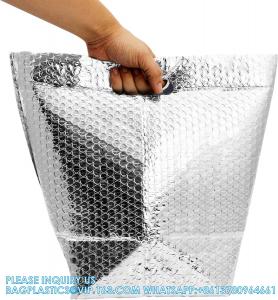 Buy cheap Insulated Foil Bag 8 X 8 X 8 Inch. Pack Insulated Shipping Bags For Food Handles. Metalized Foil Insulated product