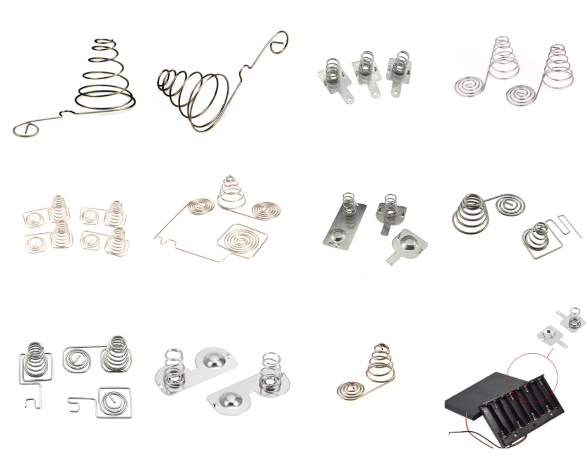 High Conductivity Battery Contact Spring With Plated Bronze For Stable Current Transmission