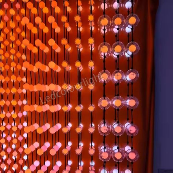 Pixel Controlled Dynamic DMX512 D100mm LED Pixel 3D Ball String Light
