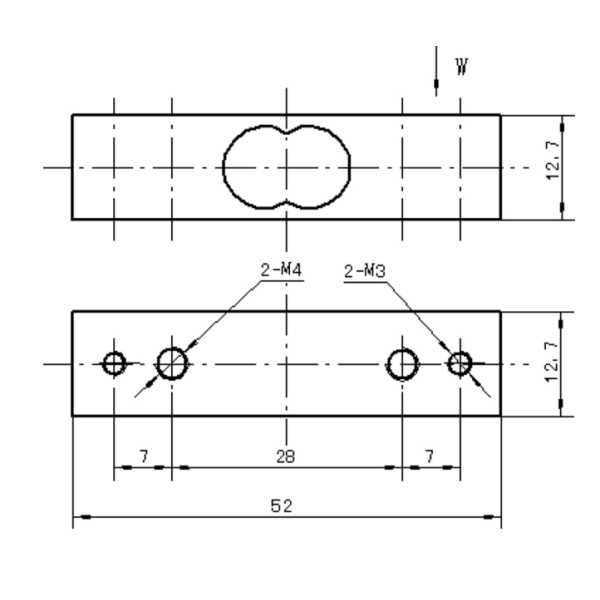 Precision Aluminum Single Point Load Cell for 2kg to 50kg Applications - Model WL-111