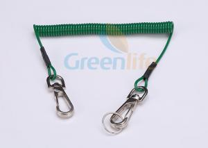 Buy cheap Retention Dark Blue Coil Tool Lanyard PU Coated Split Key Ring For Hand Tools product
