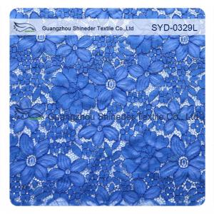 Buy cheap Blue Corded Lace Fabric For Wedding Dresses / High Fashion Lace Fabrics product