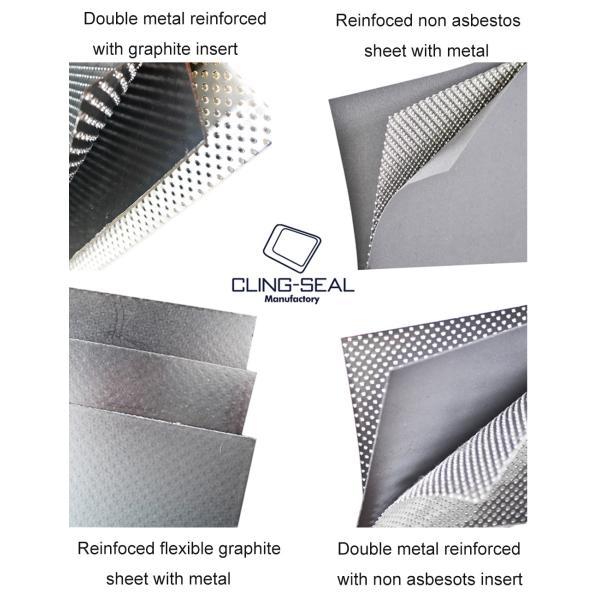 Industrial Non-Asbestos Gasket Board with Double-Metal Reinforcement High Temperature Performance for Vehicle Engines , Compressors and Generators