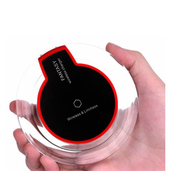 Hot Selling Crystal Wireless Fast Charger, Safe and High Quality Wireless Charger Pad
