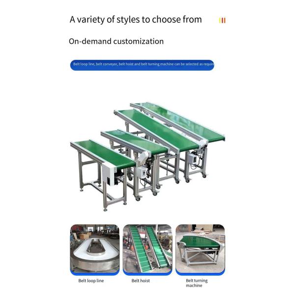 Transporting Materials Belt Conveying Equipment Small Industrial Conveyor Belt