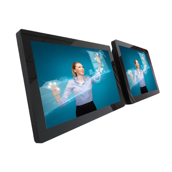 Quality 19" AIO industrial computer true flat surface pcap touch PC for sale