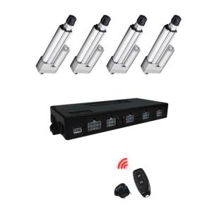 China IP54 Linear Actuator Controllers 12VDC To 28VDC Remote And Wired Switch Control 4 Actuators Synchronously Controller on sale