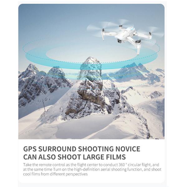 4K GPS Wifi 1080P 100m Adjustable Angle RC Camera Drone