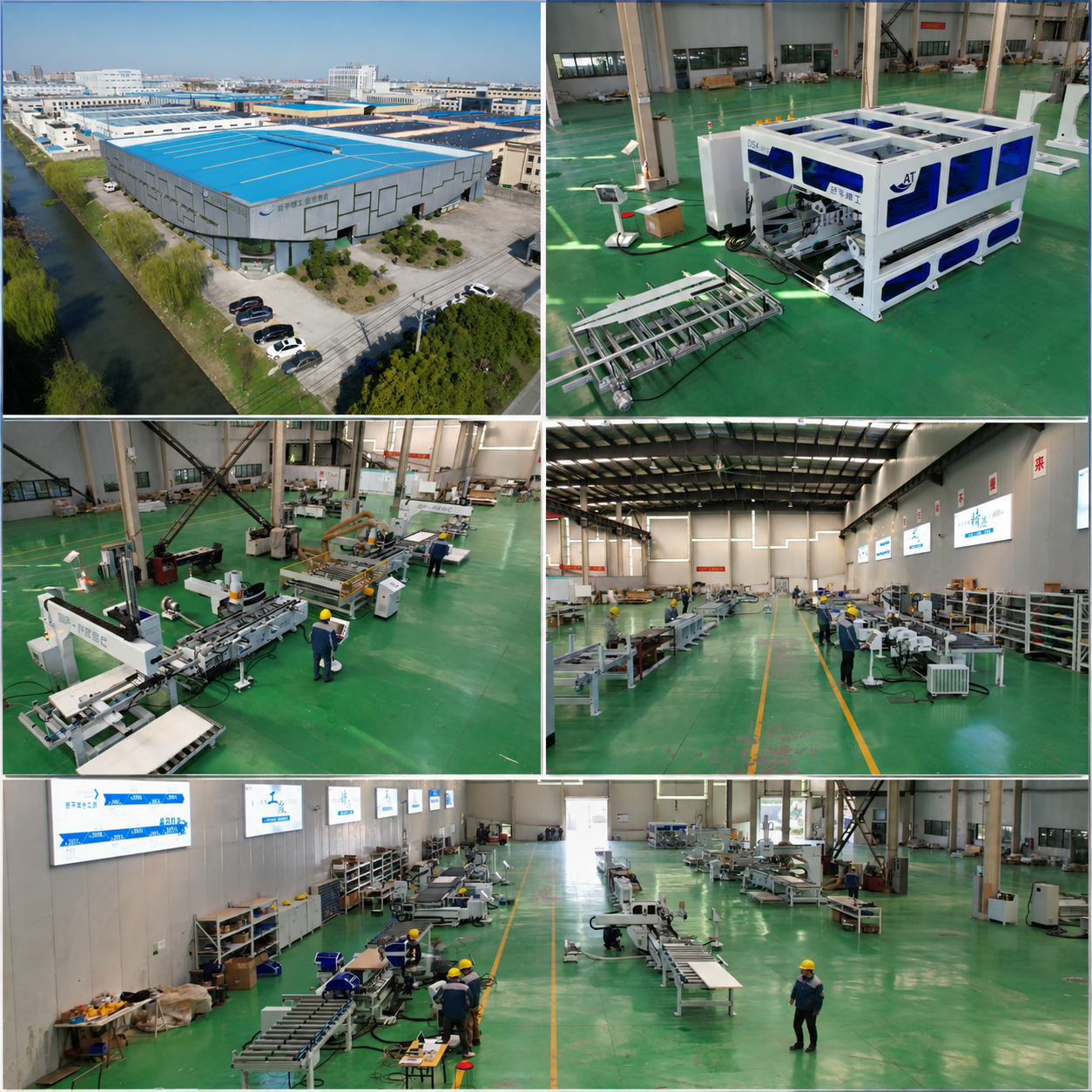 Assembled Flush Door Manufacturing Machine Lock Hinge CNC Wood Door Making Machine
