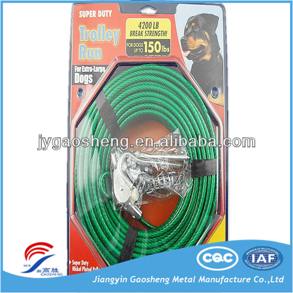 Retractable Dog Stake with PVC Coated 12ft Length and 90 lbs Capacity for Secure Tie Out