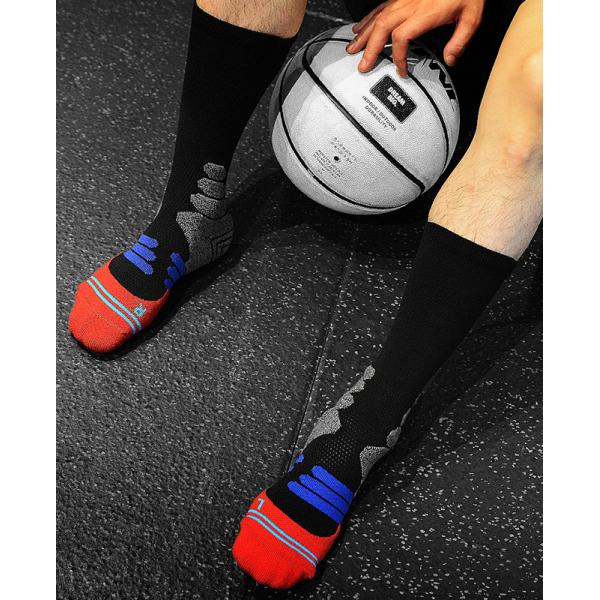 Custom Terry Cushioned Basketball Socks Colorful Athletic Performance Socks
