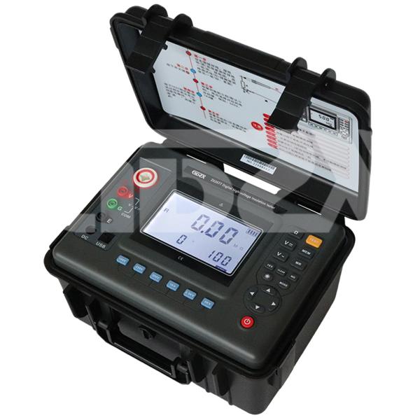 ZX2677 High Resolution 5000V/2000GΩ Digital High-Voltage Insulation Tester