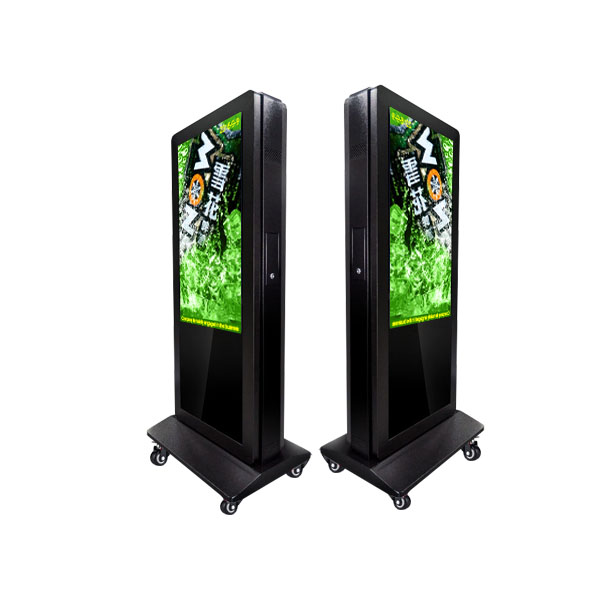 10 Point Touch Outdoor Digital Advertising Screens , Parks Freestanding Digital Display