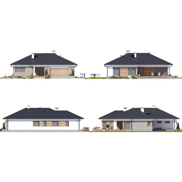 Luxury Two Storey Prefabricated Villa Furnished Light Steel Structure House