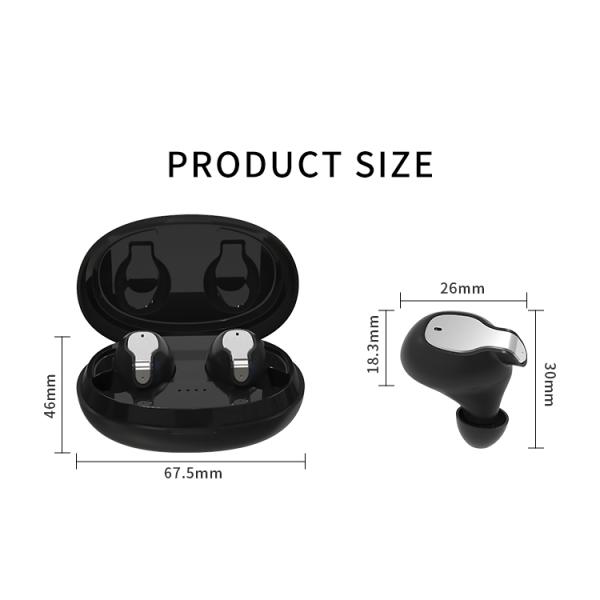 Auto Pairing 40mAh 108dB In Ear Bluetooth Earbuds