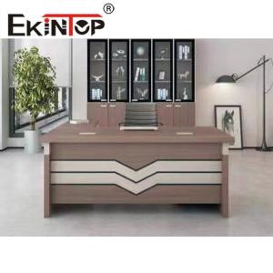 Buy cheap White Particleboard Executive Computer Desk Wood Computer Desk With 4 Drawers product
