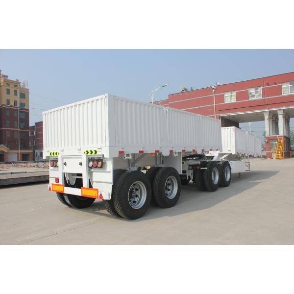 10 Steel Spring Suspension Super Link Side Dump Semi Trailer with 30 tons Max Payload