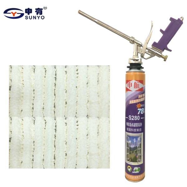 Winter Use Water Resistant Spray Foam One Component Adhesive With Fabulous Thixotropy