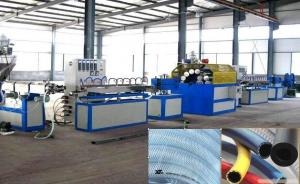 Buy cheap PVC Fiber Reinforced Plastic Pipe Extrusion Machine / Making Line , Plastic Pipe Extruder product