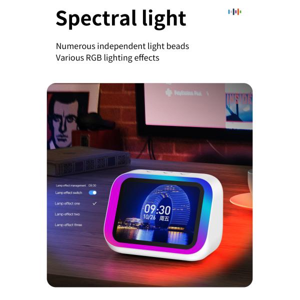 Bluetooth Screen Temperature Display Control Table Speaker FM Intelligent Bluetooth Clock