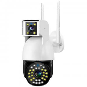 China Outdoor Wifi Wireless Camera System 4MP 4G CCTV Security Video Dual Lens  IP Network PTZ on sale