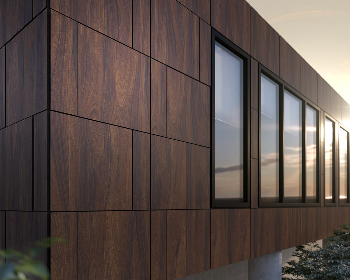 Timber Look Aluminum Composite Panel 3D Wall Cladding for Restaurant Interior & Exterior Decoration