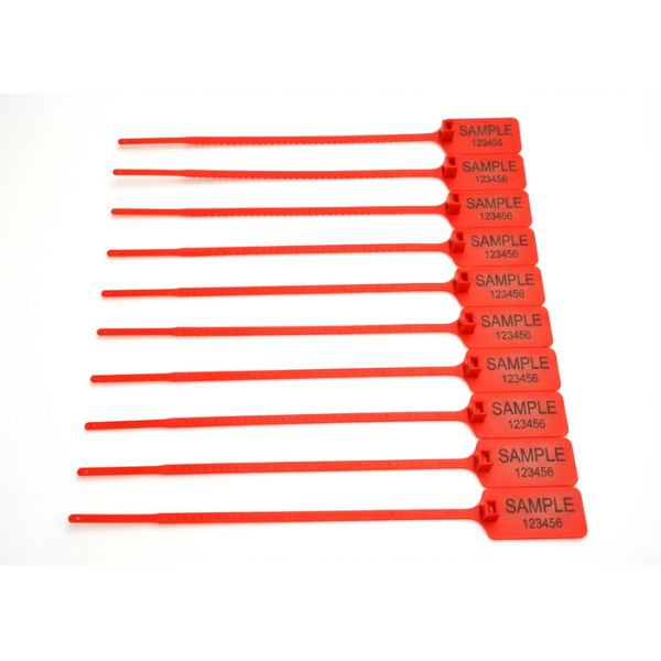 398N Tensile Strength Heavy Duty Plastic Seals For Tamper Evident Protection