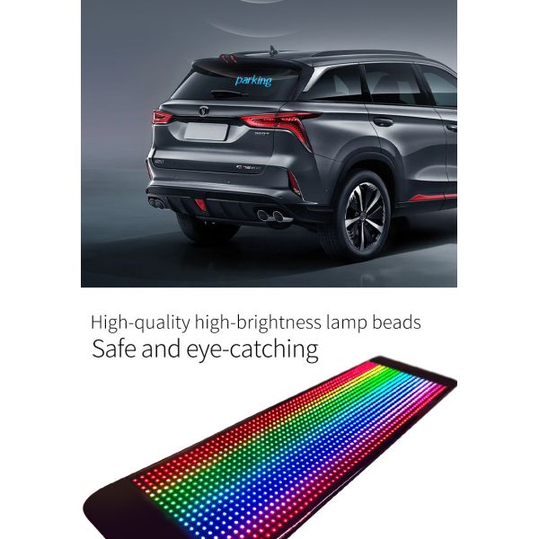 IP64 Interactive Car Led Screen For Advertising And Safety Alerts Holiday Greetings