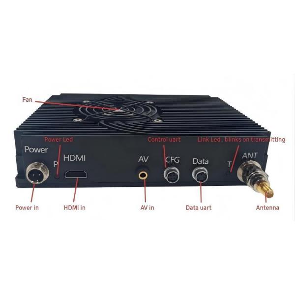 10W 20W Wireless Signal COFDM Transmitter With AES256 Encryption ODM