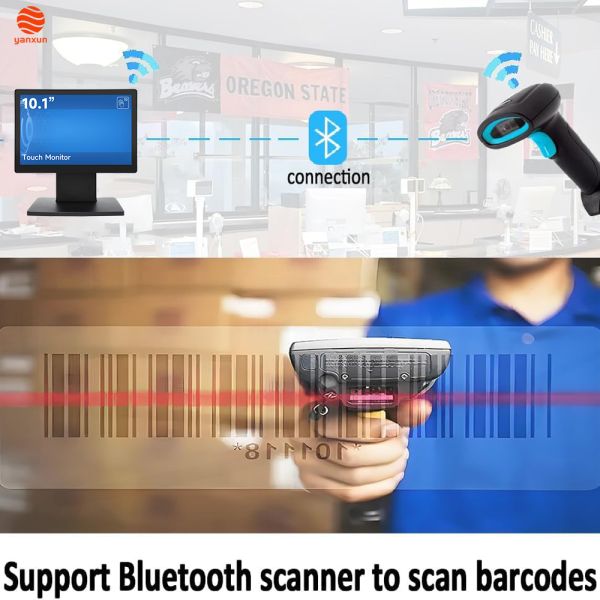 10.1” 10-Point Touch POS Machine Windows 11 Pro/Android 11, Core i5/2GB RAM, 128GB/32GB Storage, Multi-Port Connectivity for Retail & Hospitality