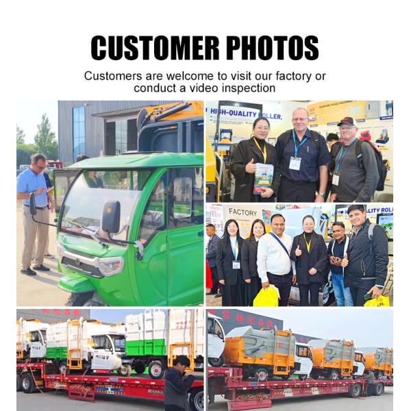 Special Vehicle Small Three-Wheeled Trash Truck Electric Compressed Garbage Trucks for Sale