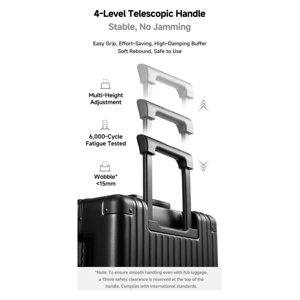 PC Aluminum Frame Travel Suitcase (20-inch) - German Covestro Material, Dual TSA Lock, Professional Luggage Manufacturer for Bulk Orders and Custom