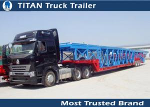 Buy cheap Green , yellow Auto / Car Hauler Carrier Transport Trailer for 8 - 20 cars Capacity product