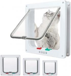 Buy cheap 4 Way Locking Cat Door Flap For Interior Exterior Doors Weatherproof product