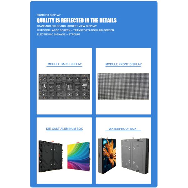 120 Inch 100 Inch Waterproof Outdoor LED Advertising Display Board Panel LED Screen Outdoor LED Video Wall