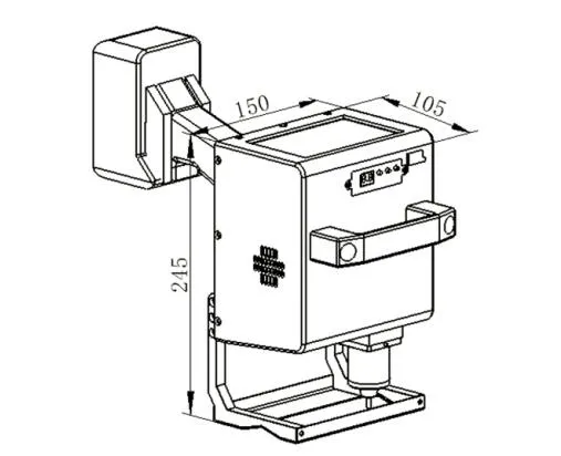 All In One Electric DOT Peen Marking Machine With Battery