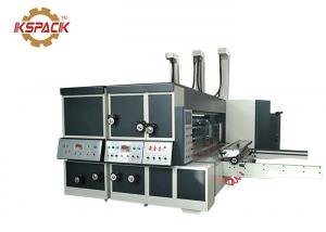 China Middle Speed Corrugated Cardboard Two Color Flexo Printing Machine with Die Cutter on sale
