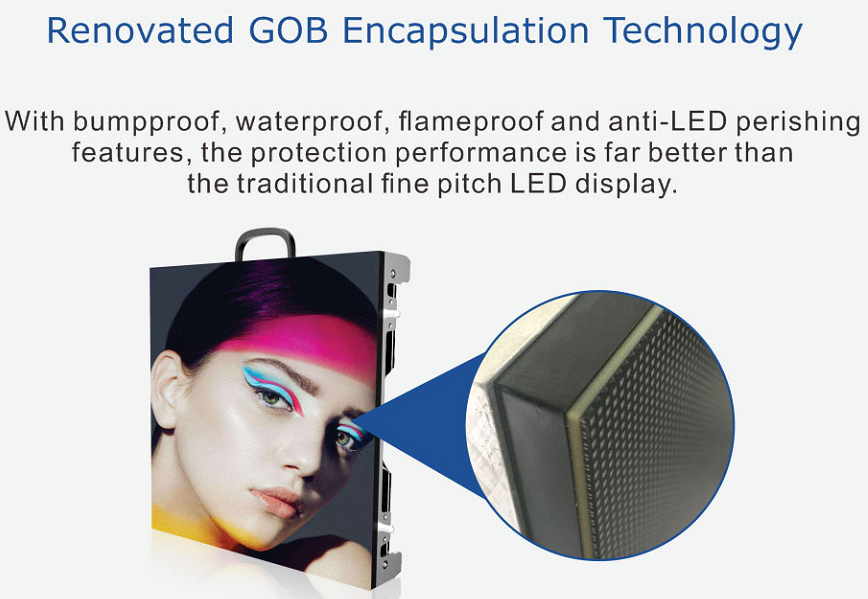 P1.875 P2 P2.5 GOB 3840HZ Indoor Full Color LED Display For Advertising led for advertising