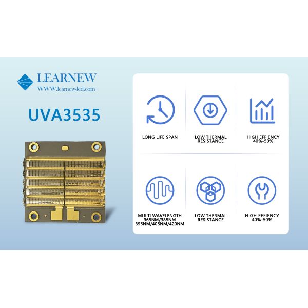 365-395NM UVA LED Lamp Chip High Power Ceramic SMD Lighting and Circuit Design 3535